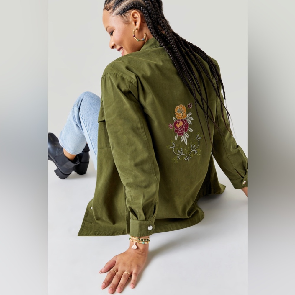 Embroidered utility jacket - Picture 4 of 4